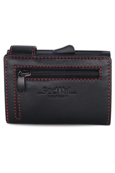 SecWal SecWal 1 credit card case wallet RFID leather 9 cm