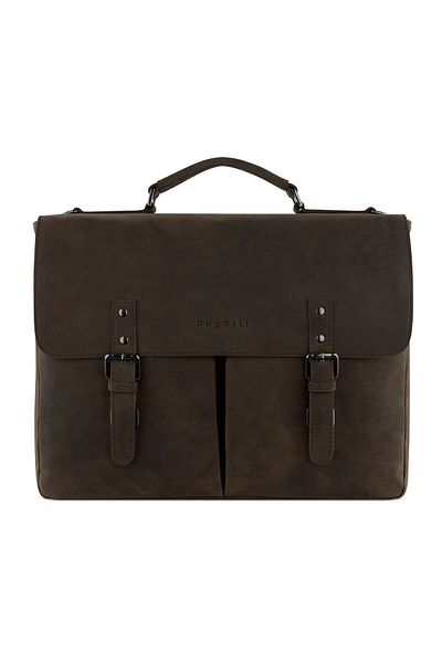 BUGATTI Luca 39 cm Leder Messenger - Facial Computer Fachaktentaschen