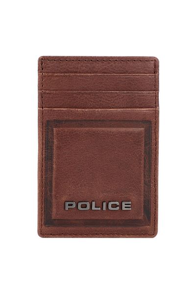Police PT16-08536 Kreditkartenetui Leder 7 cm mit Geldscheinklammer