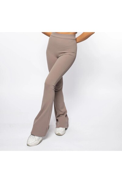 TRENT Tayt Kadın Fitilli Yüksek Bel Ispanyol Paca Beli Lastikli ''vatkalı''