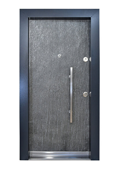 FÇK FIRAT ÇELİK KAPI Dış Mekana Uygun Doğal Taş Yüzey Özel Üretim Kapı