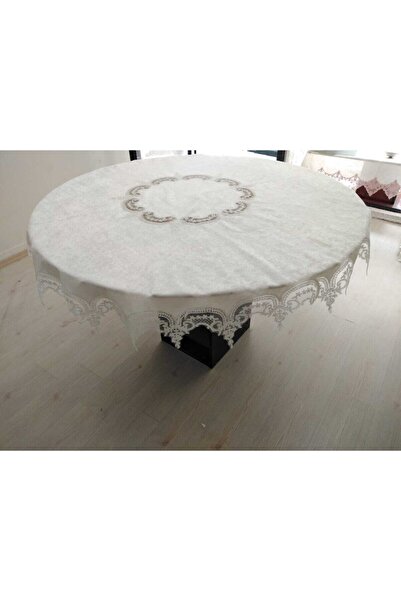 ÇeyizHan Yuvarlak Fiskos Masa Örtüsü