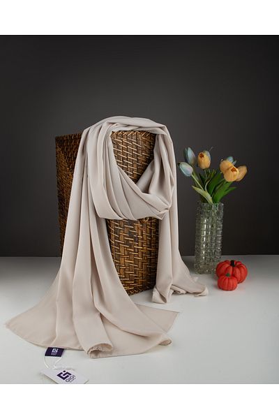 Scarf Μεταξωτό Σάλι Medina - Πέτρα -