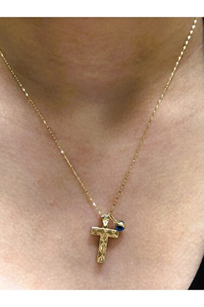 Hakan Güler Kuyumculuk Altın 3 Boyutlu T Harfli Aynalı Zincir