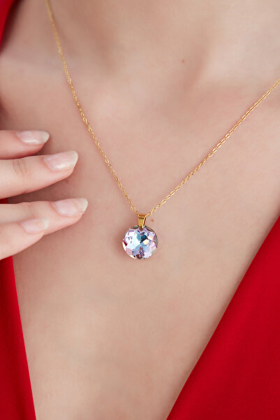 Lina Tia Kadın Esplendido Model Çelik Altın Renk Kaplama Hologram Istiridye K...