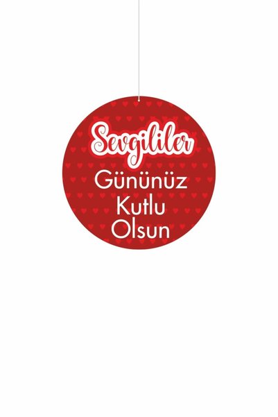 cicigünler Happy Valentine's Day on February 14Th Written Store Signboard Red Backdrop Double-Sided Printing