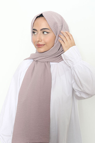 Mizge Scarf Pamuk Aerobin Şal Açık Lila