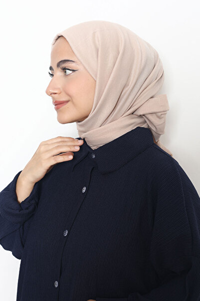 Mizge Scarf Pamuk Kraş Şal Cappuccino