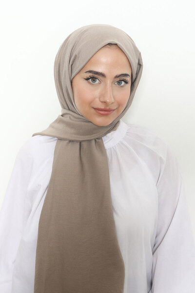 Mizge Scarf Pamuk Kraş Şal Koyu Taş