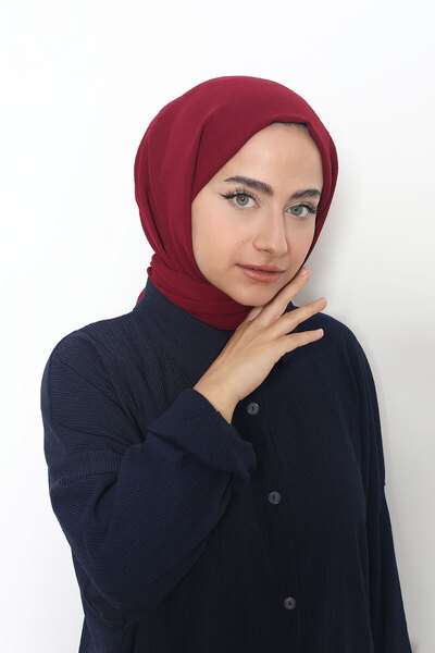 Mizge Scarf Pamuk Aerobin Şal Bordo