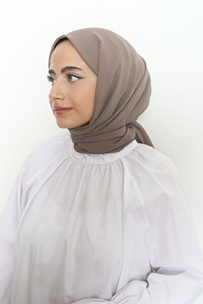 Mizge Scarf Pamuk Aerobin Şal Vizon