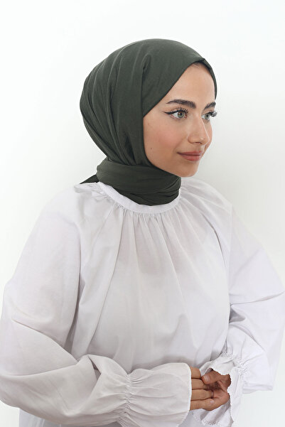 Mizge Scarf Pamuk Kraş Şal Haki