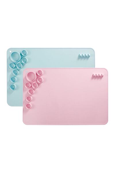 xlift Silikon Boyama Matı (PEMBE) | Sulu Boya, Oyun Hamuru, Slime Için Gıda S...