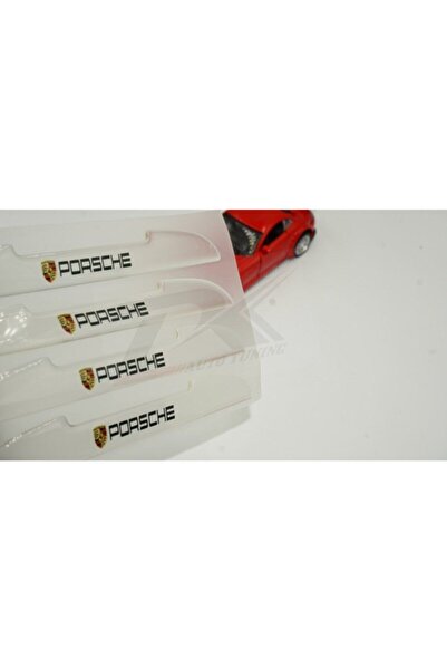 Porsche Dk Tuning Logo Kapı Kenarı Koruma Şeffaf Kauçuk 3m Band New Style