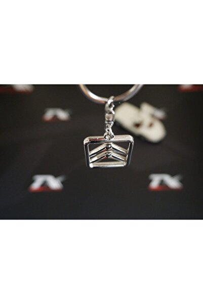 Citroen Dk Tuning Logo Breloc din metal cromat în două direcții