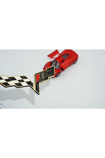 F1 Dk Tuning Chevrolet Corvette Logo Bagaj 3m 3d Metal Logo Amblem Seti