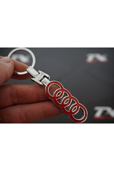 Audi Dk Tuning Ring Logo Breloc bidirecțional din metal cromat