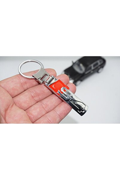 DK Tuning Dk Audi S4 Logo Bidirecțional Breloc stil metal cromat