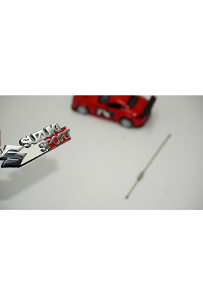 DK Tuning Breloc cu funie bidirecțională din metal cromat cu logo Suzuki Sport