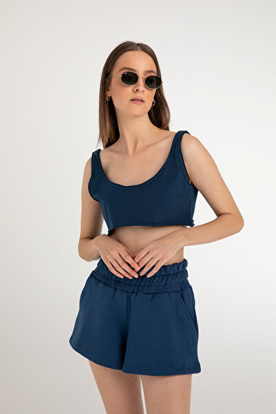 SHEISMONO Cotton Geniş Kesim Crop Top