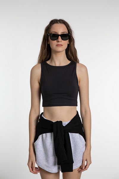 SHEISMONO Cotton Body Tank Smoked