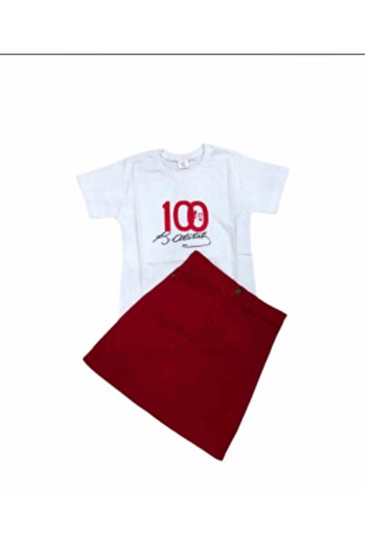 Nacar 0-24. April 23. Komplet majice i suknje za devojčice, izložbena odeća