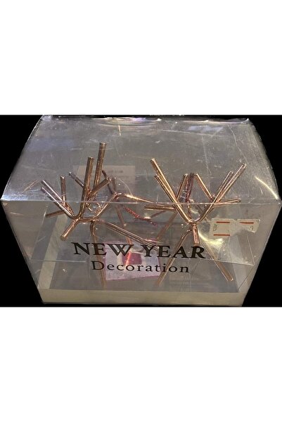 NEWYEAR New Year Decoration Christmas Tree Deer Ornament Rope Hanging Gold Color