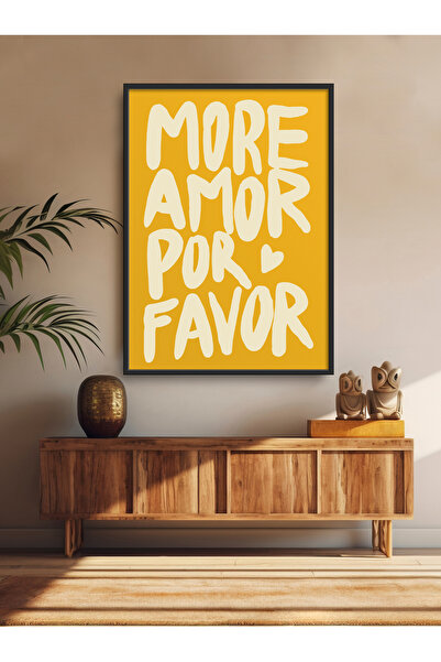 HOMEPACK Tekli Tablo Modern Art Çerçeveli Poster Tablo TK/333