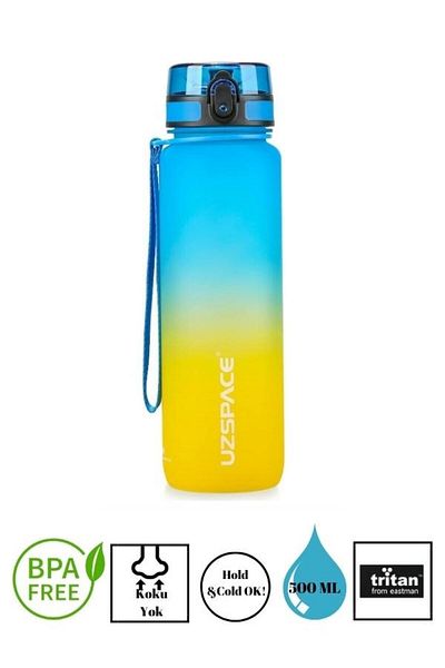 Vagonlife Uzspace Colorful Tritan Water Bottle – 500 Ml