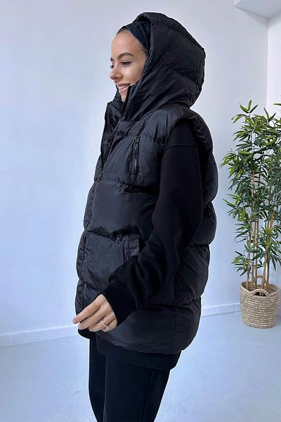 Ka Hijab Star Inflatable Hijab Vest - Black