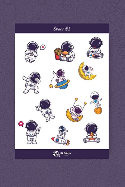 Bi Dünya Haber مجموعة ملصقات تحت عنوان الفضاء