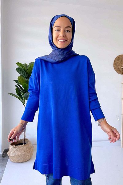 Ka Hijab Υψηλό γιακά Mercerized Hijab Tunic - Saks