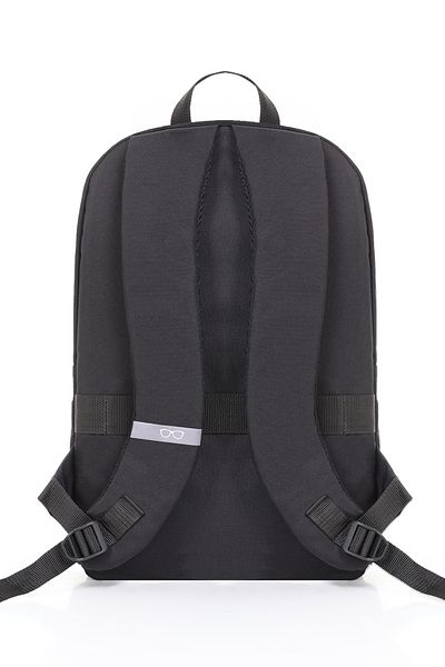 D'VERS Unisex Black 3-Compartment Daily Travel and School Backpack