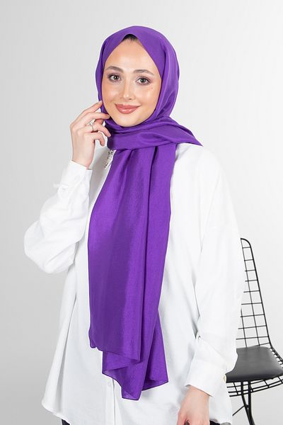 HAREM SCARF Purple Brisa Voile Shawl