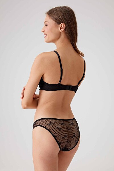 Pierre Cardin Set sutien din dantelă cu sârmă 4031 Milan negru pentru femei