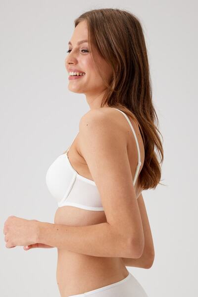 Pierre Cardin Γυναικείο Ecru 6205 Underwire Push-up Micro Single σουτιέν