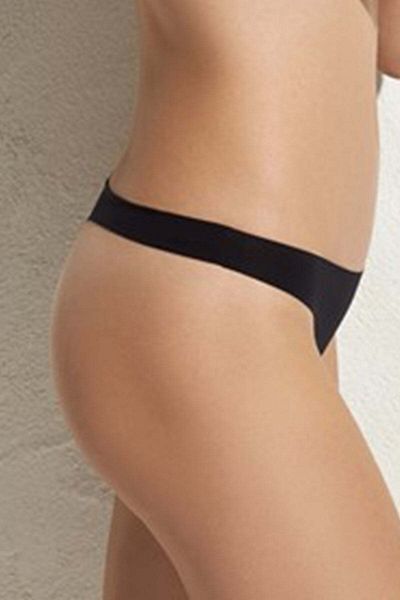 Pierre Cardin Pachet economic de 3 chiloți cu micro tanga, cu tăiere cu laser, negru-alb-skin 2901 (plasă de bumbac)