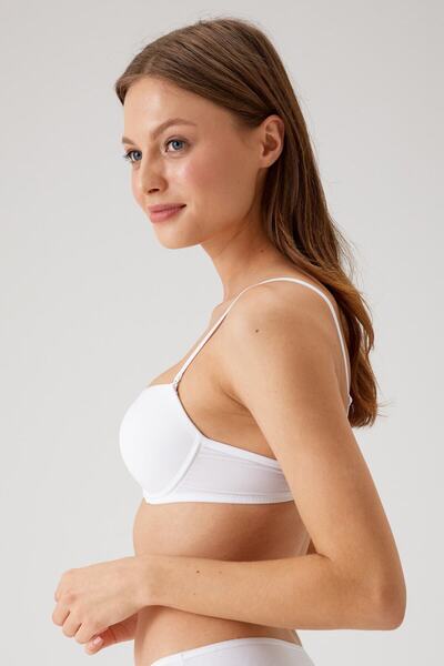 Pierre Cardin Γυναικείο Λευκό 6045 Milan Push Up Padded Micro σουτιέν (ΜΕ ΑΦΑΙΡΟΥΜΕΝΕΣ ΙΜΑΝΤΕΣ)