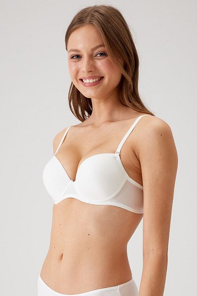 Pierre Cardin Γυναικείο Ecru 6205 Underwire Push-up Micro Single σουτιέν