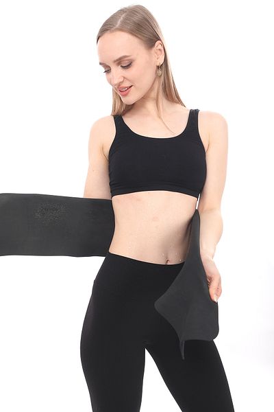 Sh Mağazacılık Unisex Θερμικός κορσές μέσης 100% ζώνη εφίδρωσης σάουνας αποτελεσματική στη μέση και την περιοχή της κοιλιάς