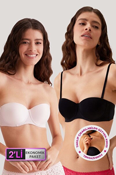 Pierre Cardin 6207-2 Pisa Underwire Strapless Micro Bra Set - Οικονομικό Πακέ...