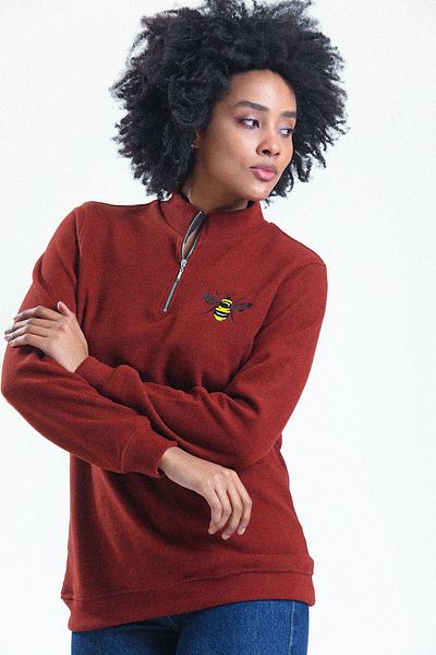 Sekiz Numara Brentford Bee Half Zipper Sweatshirt