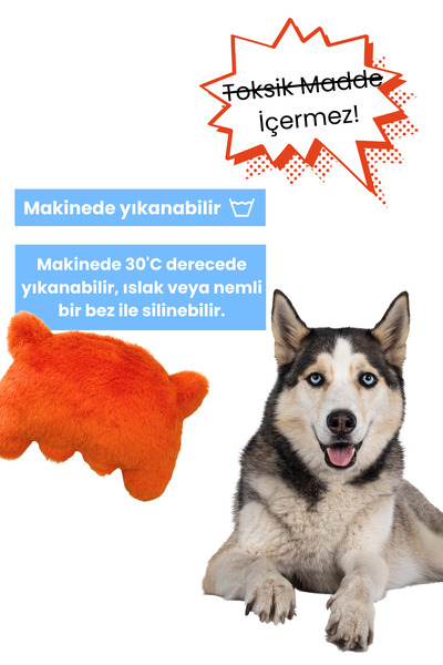 Havhav Canahav- Ses Çıkaran Peluş Köpek Oyuncağı Diş Kaşıma Oyuncakları Çekiştirme ve Kovalama Oyunları