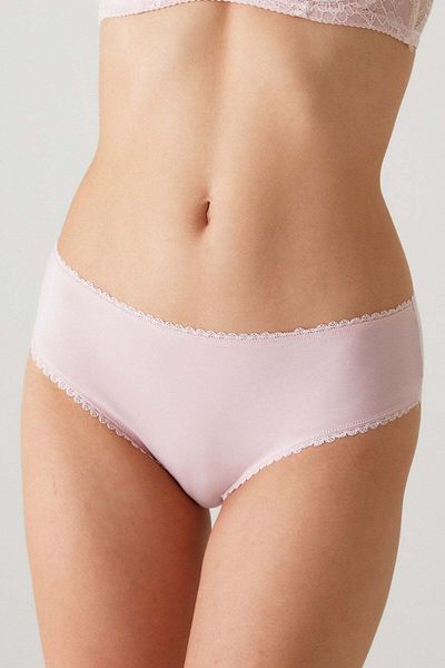 Pierre Cardin 2238 Model Burgundy-Ecru-Powder Pachet de 3 Chiloți din bumbac cu talie normală