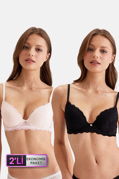 Pierre Cardin Set de 2 dantelă moale economică neagră 4731001 -2