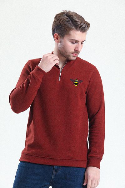 Sekiz Numara Brentford Bee Half Zipper Sweatshirt