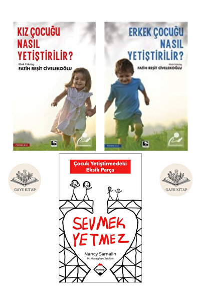 Çınaraltı Yayınları Kız Çocuğu Nasıl Yetiştirilir? - Erkek Çocuğu Nasıl Yetiştirilir? - Sevmek Yetmez ( 3 Kitap Set )