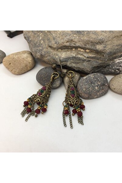 Porsuk Alternatif أقراط بوهيمية أصلية متعددة العرقية مصنوعة يدويًا