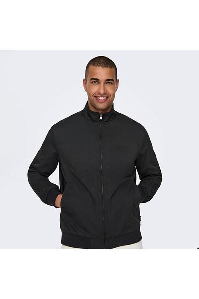 ONLY 22027613 Only & Sons Onsalexander Harrington Otw Vd Men's Coat Black