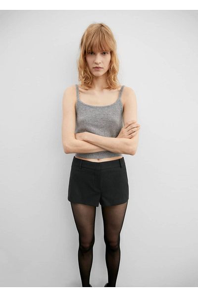 MANGO Woman Cashmere Strap Blouse